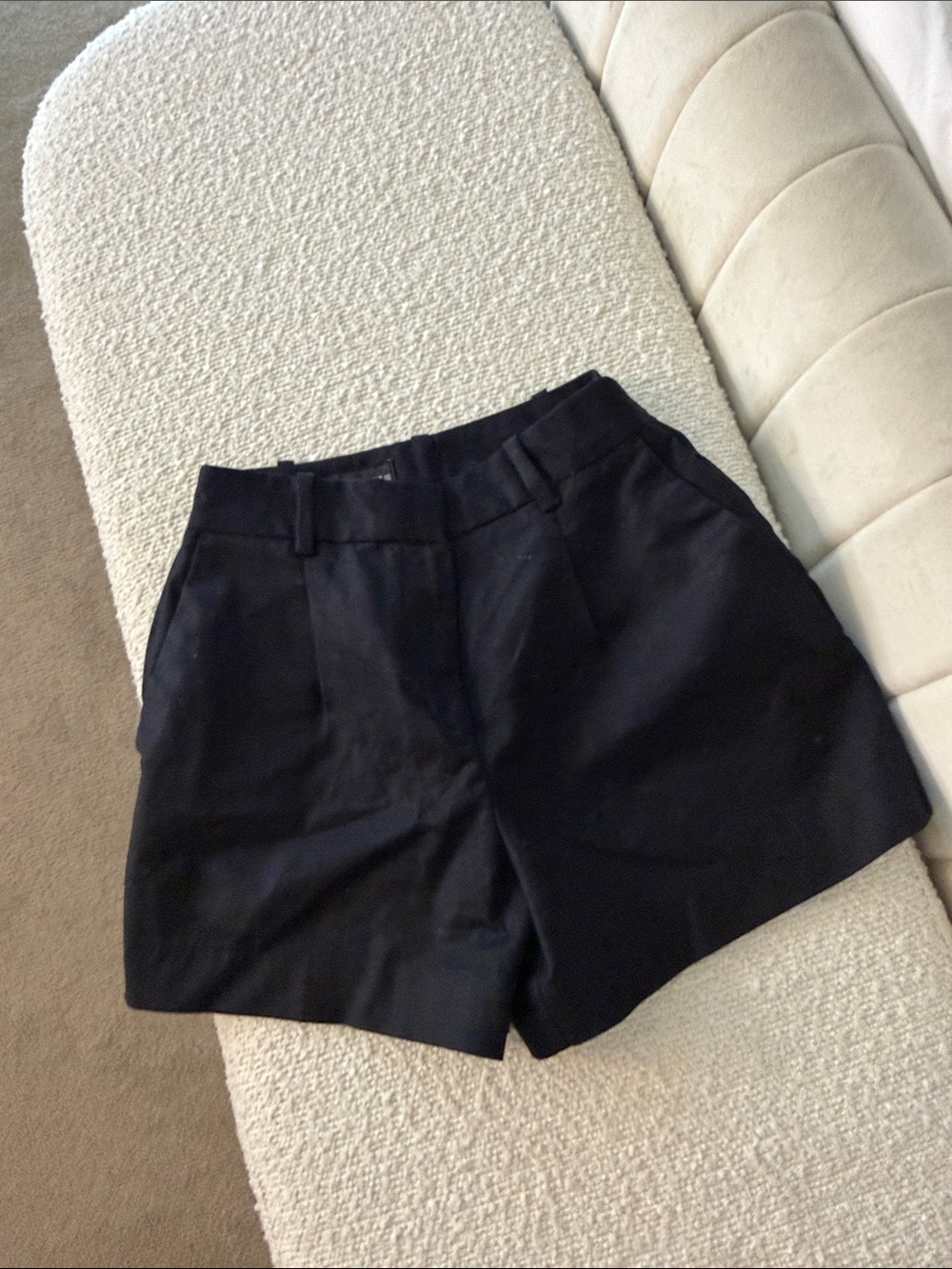 Zara Black Tailored High-Waist Women's Shorts